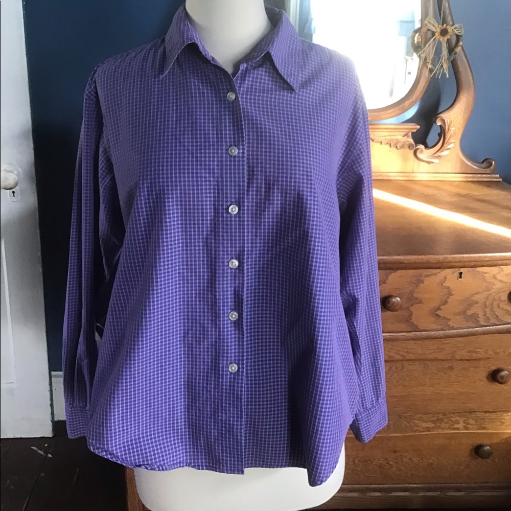 Land’s End women’s Dress shirt 16